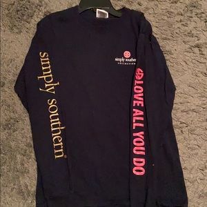 navy blue t-shirt from simply southern